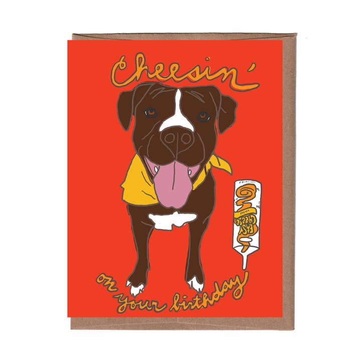 Cheesin' Fødselsdag lykønskningskort for engroshandel hos La Familia Green