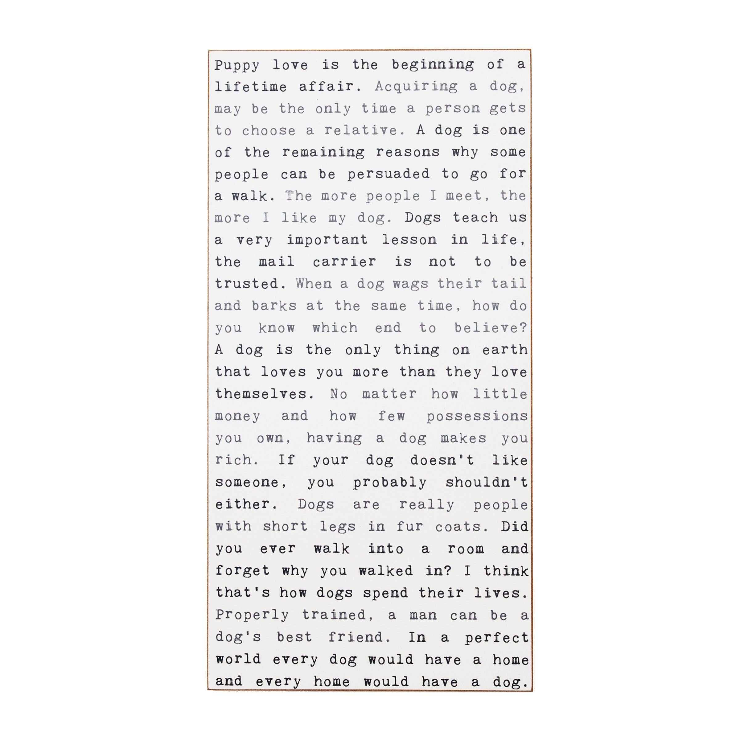 Cedar Mountain Studios - Wholesale Sign - Dog - Typewriter Sign0