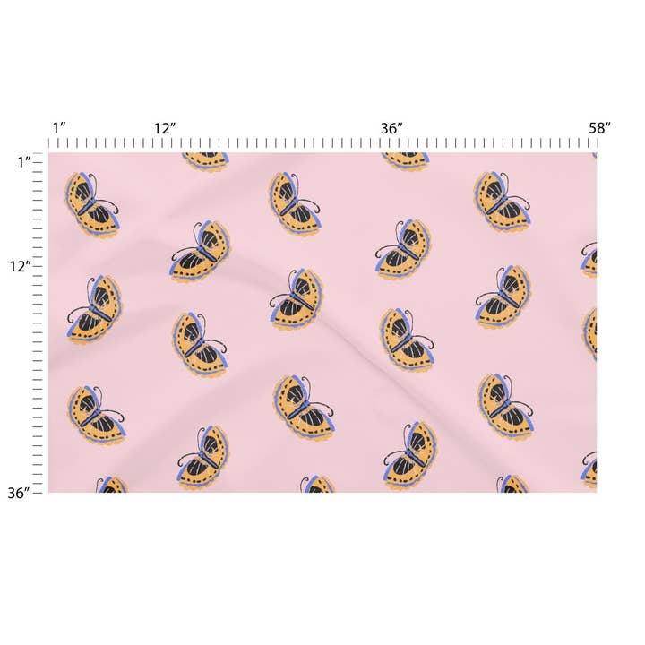 Farfalle blu e gialle con rosa per la vendita all'ingrosso da parte di Lexie Rose