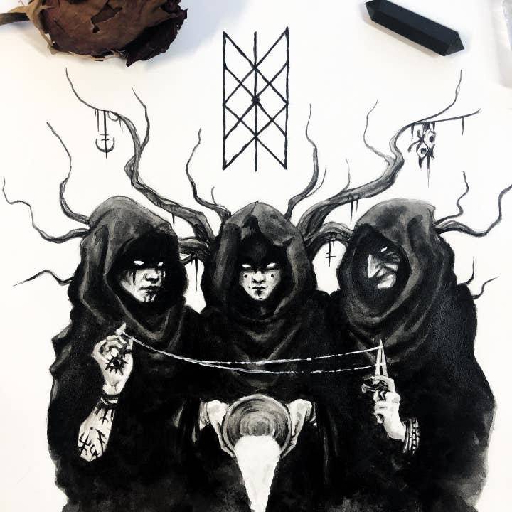 The Art of Annabelle Lewis - Wholesale Art Print - The Norns - Art Print2