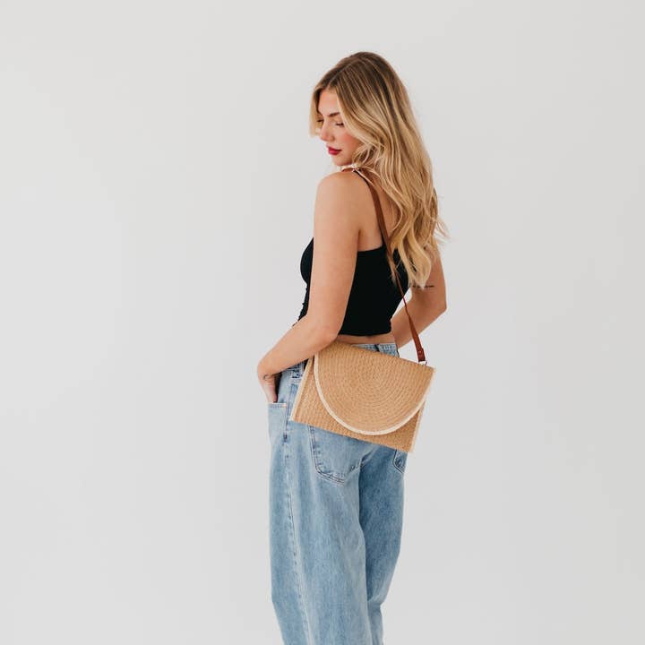 Pretty Simple - Wholesale Crossbody Bag - Women's - Turks and Caicos Foldover Crossbody Clutch Bag