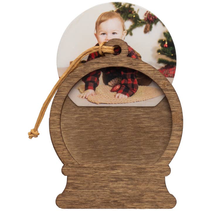 Neil Enterprises - Vendita all'ingrosso Decorazione - Decorazione fotografica in legno a forma di globo di neve