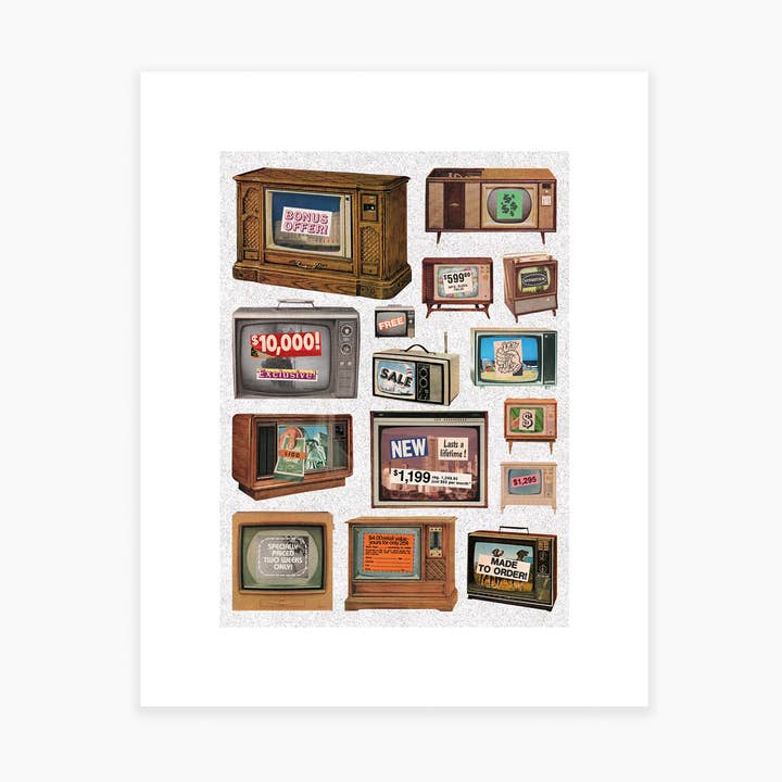 Julia Walck - Wholesale Art Print - What's On TV? Art Print0