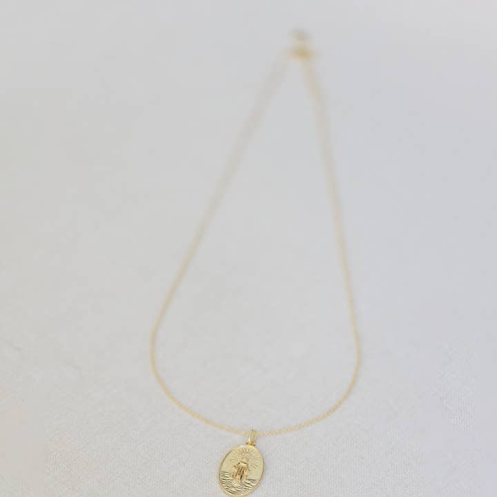 Coast and Cove - Wholesale Pendant/Charm Necklace - Gold Stella Maris Necklace1