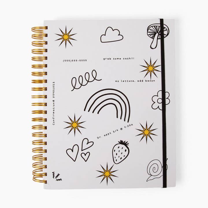 12-Month Undated Planner - Doodles for wholesale by I AM & CO