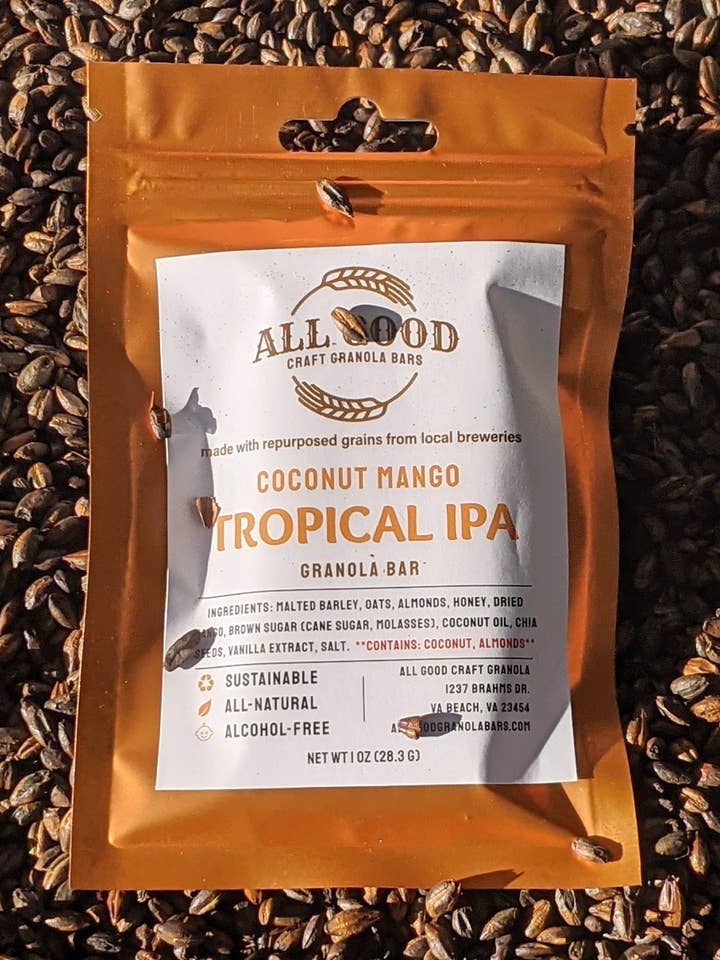 Coconut Mango Tropical IPA for wholesale by All Good Craft Granola Bars