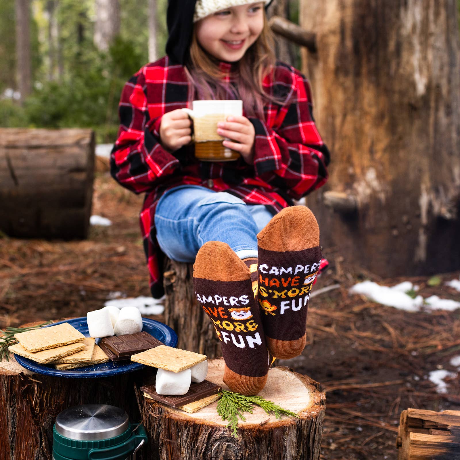 Lavley – wholesale Socks – Child – Campers Have S'more Fun (Kids) Socks9