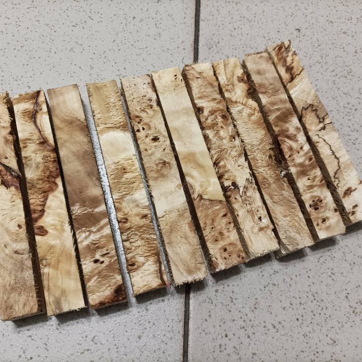 10 piezas de bloques de madera de álamo burl para carpintería y manualidades para venta al por mayor de Prut63683