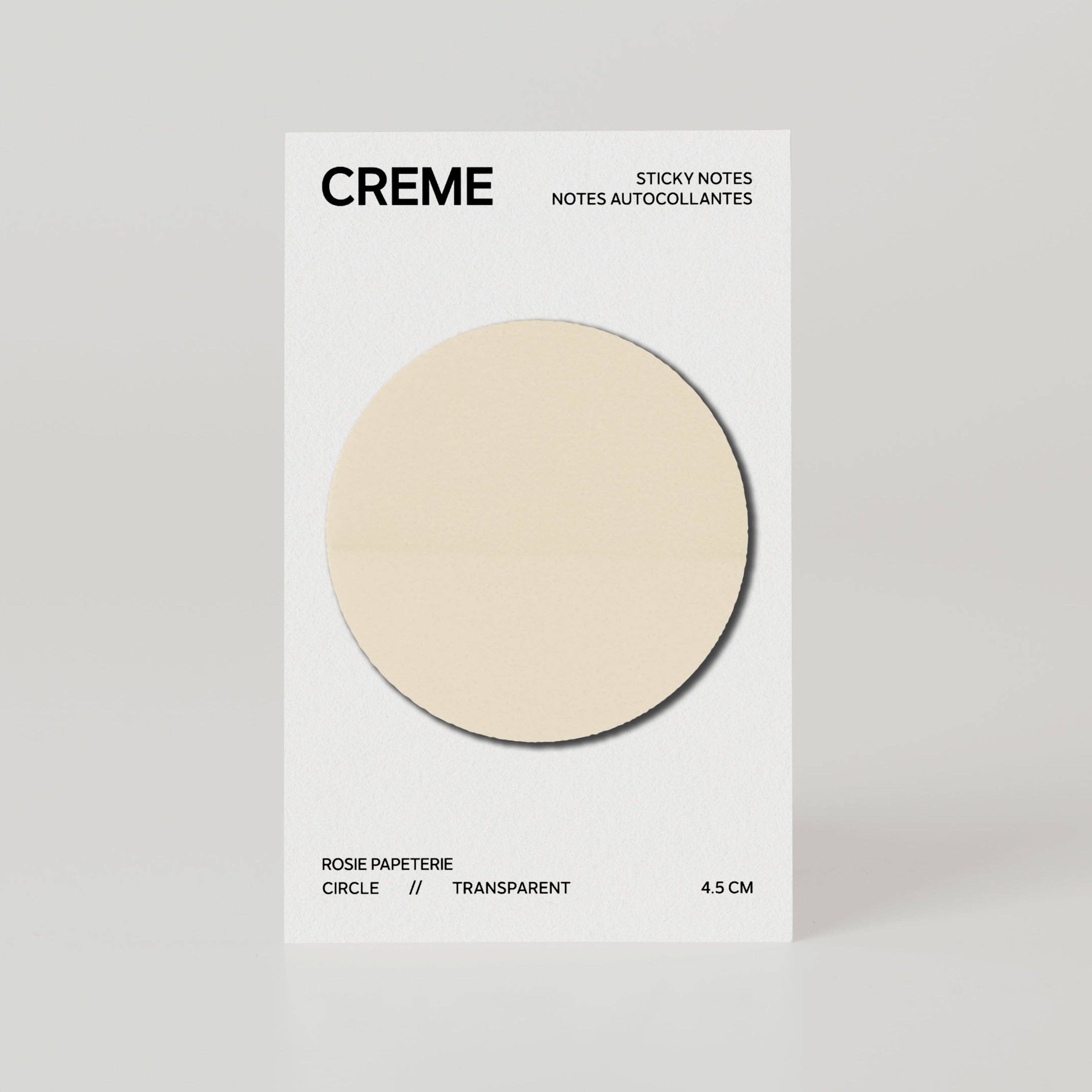 Rosie Papeterie - Wholesale Sticky Notes - Circle Transparent Sticky Notes3