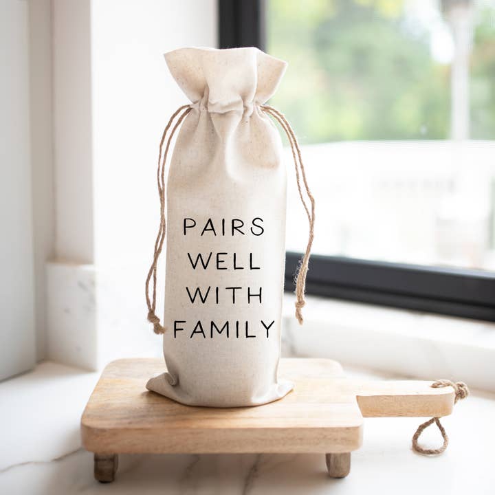 Family Wine Bag for wholesale by Porter Lane Home