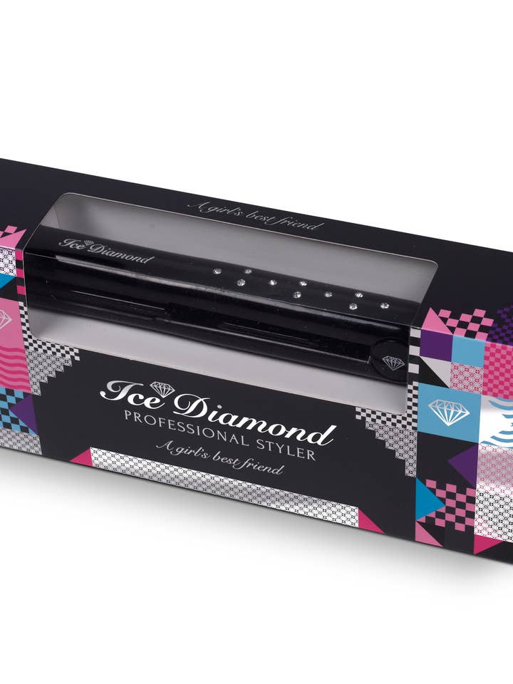 ICE DIAMOND PROFESSIONAL HAIR STYLER COLOUR (BLACK) for wholesale by 3D Hair Products