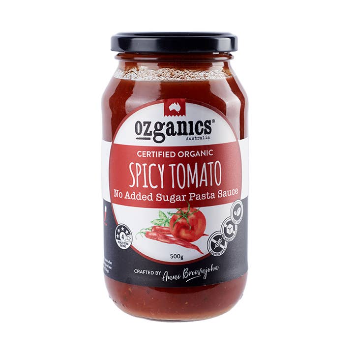 Spicy Tomato Pasta Sauce for wholesale by Ozganics