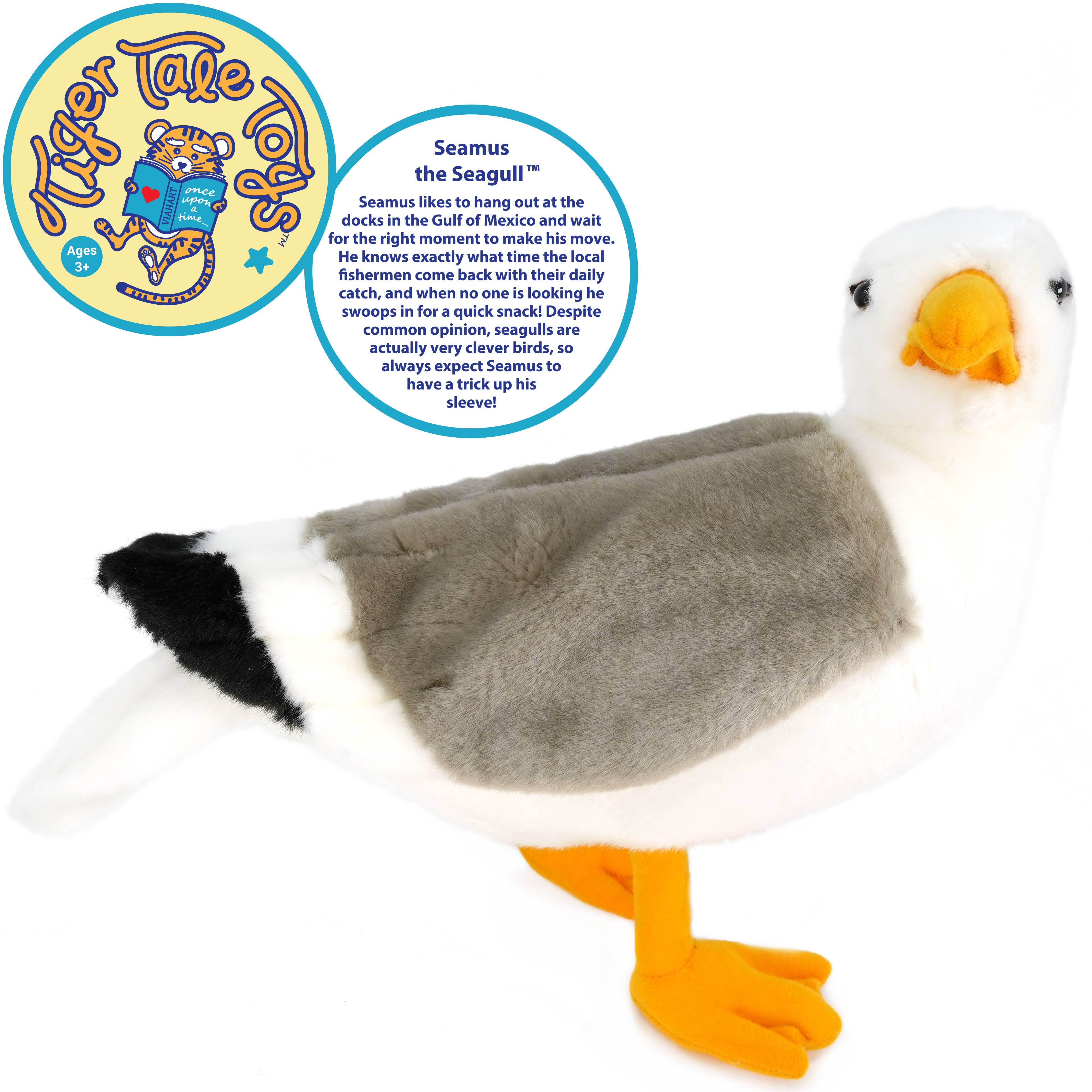 VIAHART Toy Co. – wholesale Stuffed/plush toy – Kids & baby – Seamus The Seagull | 12 Inch Stuffed Animal Plush1
