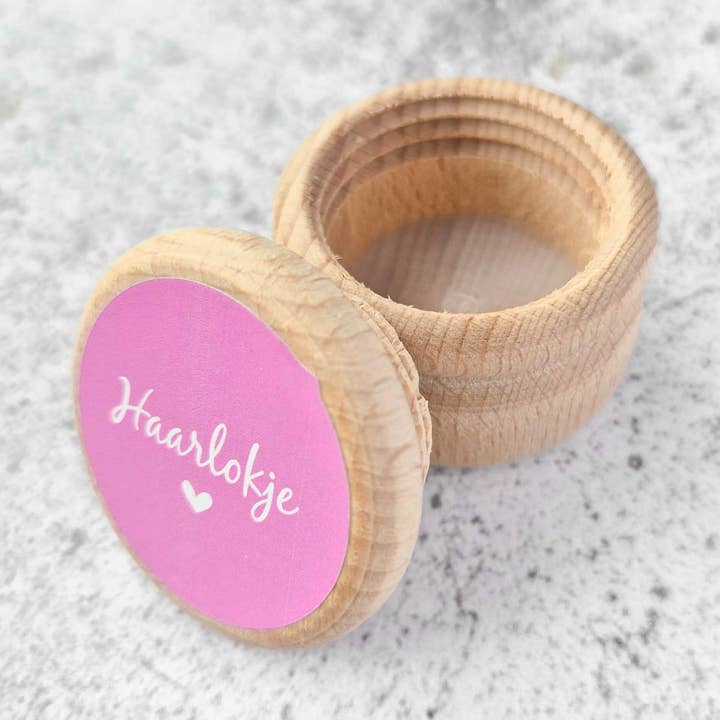 Caja de recuerdo mechón de pelo rosa para venta al por mayor de Fien & Feau