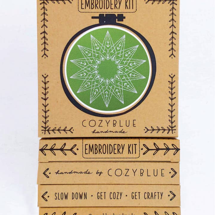 kit de broderie Holiday Star pour la vente par cozyblue handmade