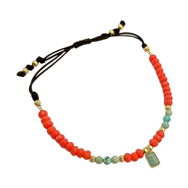 ARMBAND MET KORAAL voor wholesale door Nativa Jewels