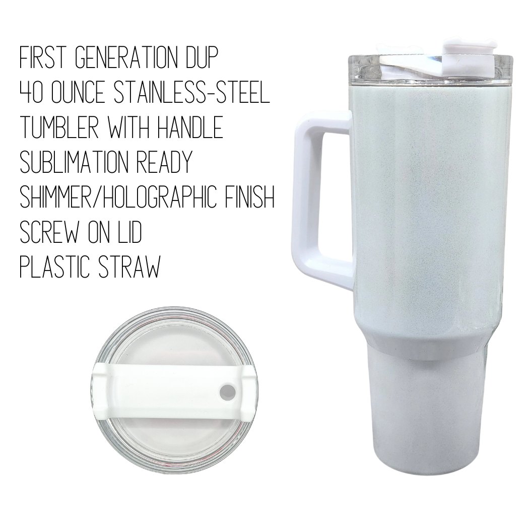 Sublimation Kings of Florida - Wholesale Insulated Mug/Tumbler - 40-ounce Sublimation Shimmer Holographic Tumbler with Handle3