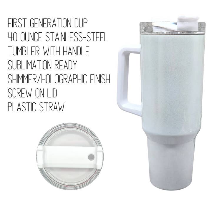 Sublimation Kings of Florida - Wholesale Insulated Mug/Tumbler - 40-ounce Sublimation Shimmer Holographic Tumbler with Handle3