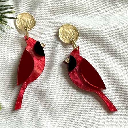 Red Bird Dangles for wholesale by The Crafted Makerie