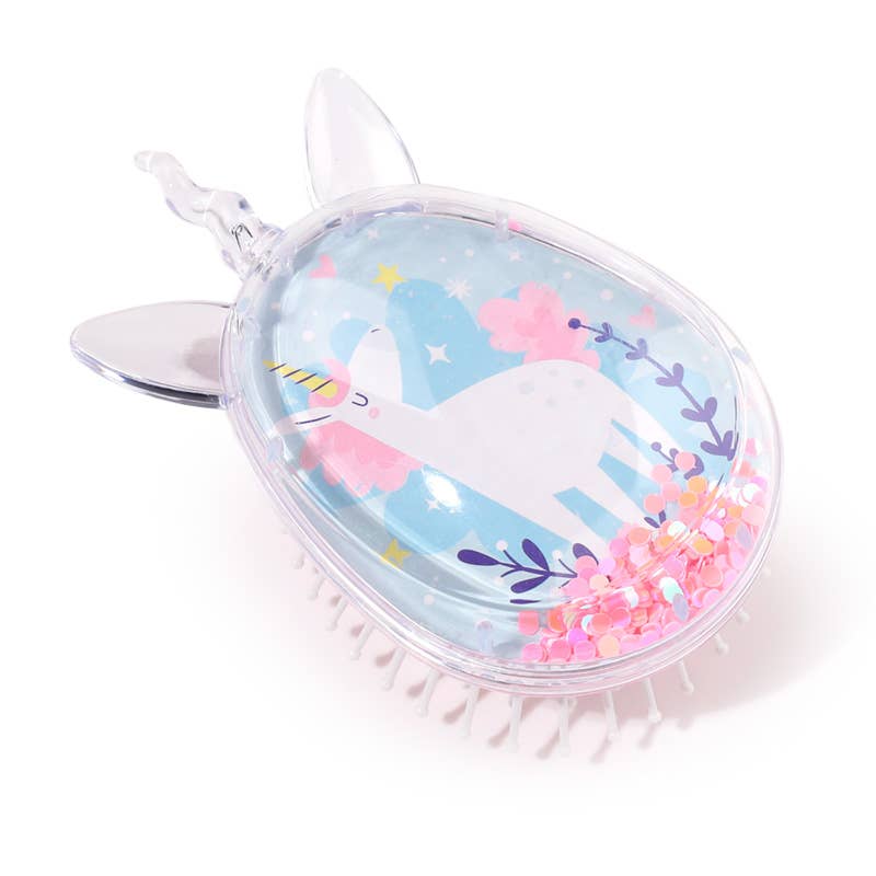 Puckator Ltd – wholesale Hårborste/kam – Unicorn Magic Shaped Glitter Hårborste4