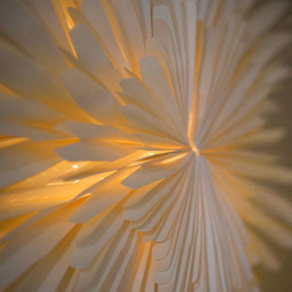 Bollywood Christmas - Wholesale Dimensionele/3D-muurkunst - Papieren zonnestraal muurdecoratie wit - 60 cm4