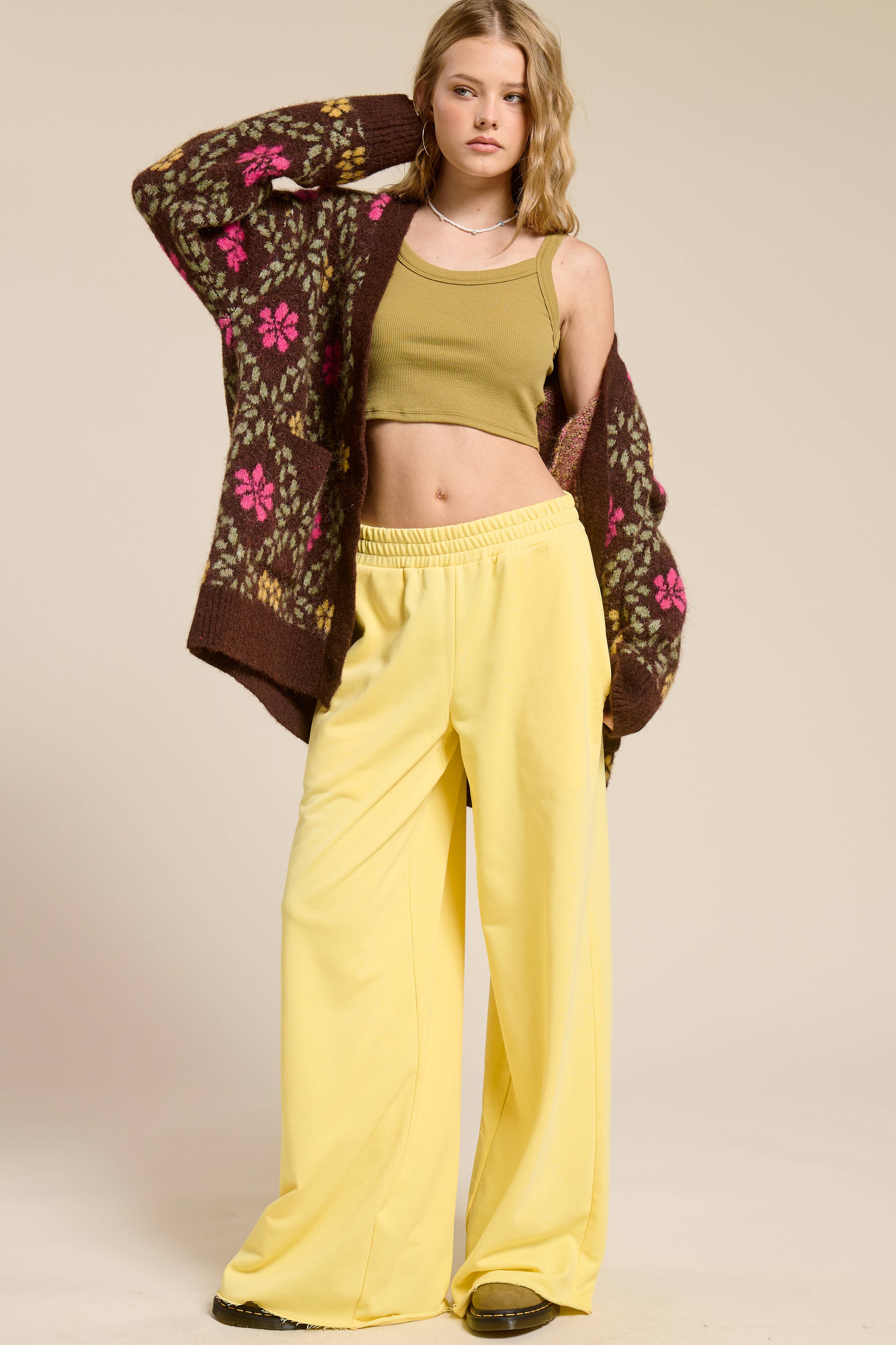 Mimosa - Wholesale Lounge Sweatpants/Joggers - Women's - Wide Leg Cotton Jogger Sweatpants5