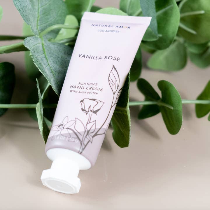 Natural Amor LLC - Wholesale Hand Cream/Lotion - Rose Vanilla Hand Cream, enriched with shea butter