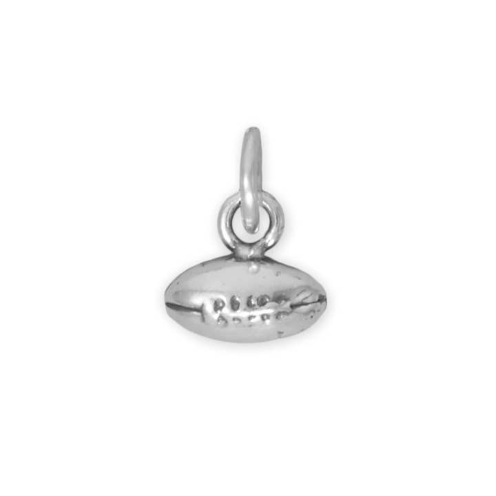 Silver or Gold Small 3D Football Charm for wholesale by Silver Stars Collection