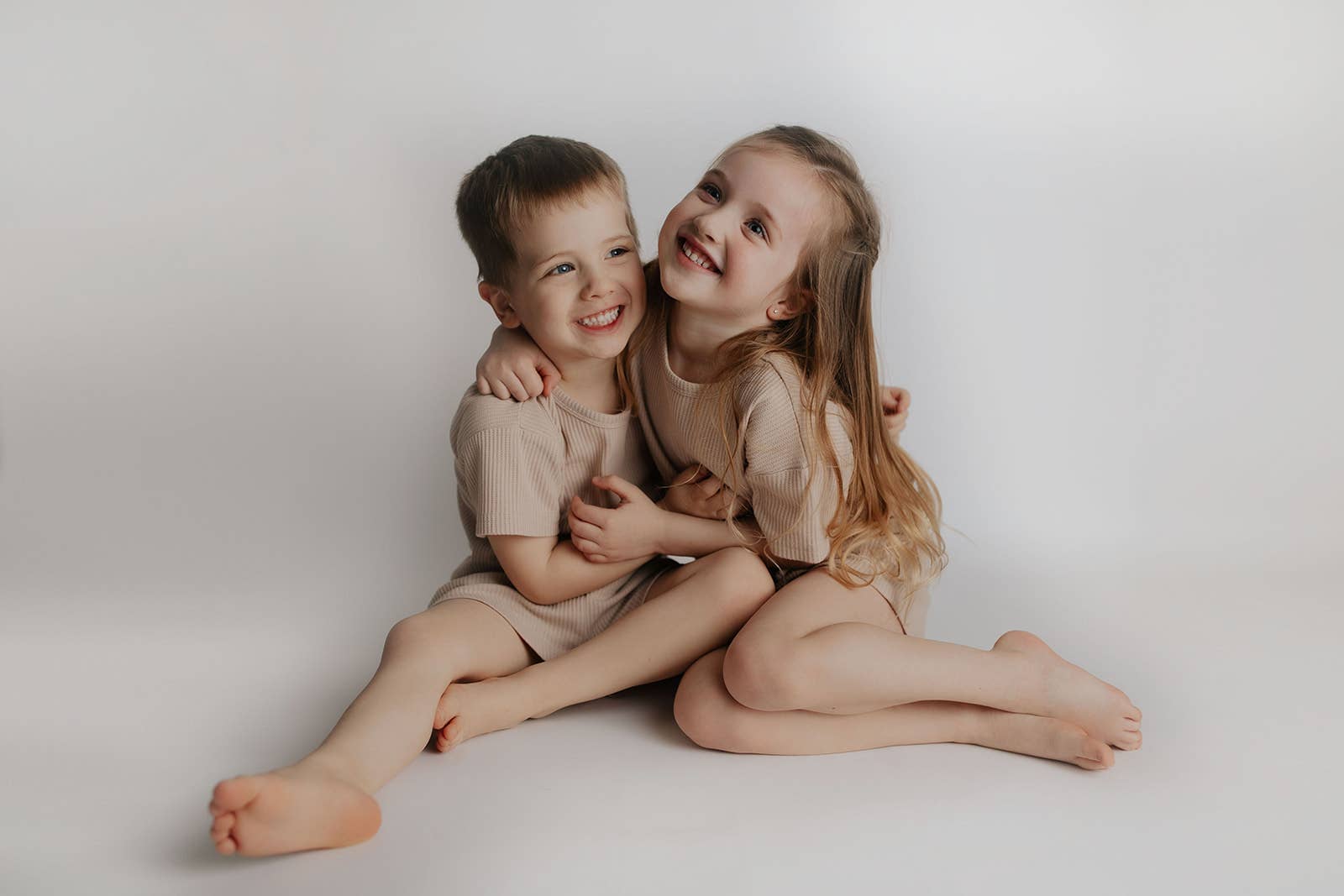 Three Little Tots – wholesale Top & short set – Kids – Tan Summer Waffle Toddler Top & Bottom Set21