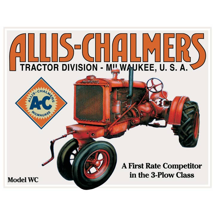 Desperate Enterprises - Wholesale Sign - Allis Chalmers - Model U Tin Sign