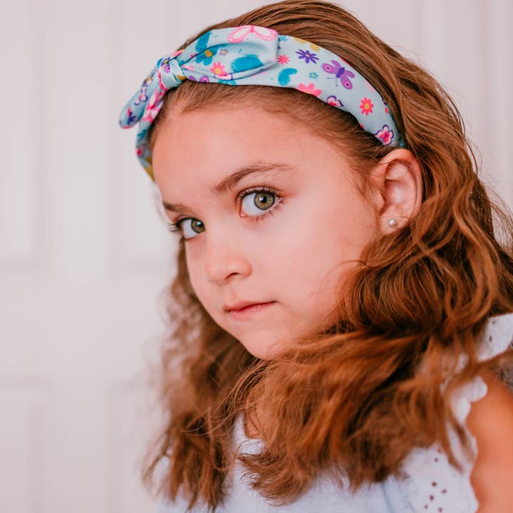 Frog Sac - Wholesale Fashion Headband - Kids - Silky Knotted Rabbit Ear Bow Headband