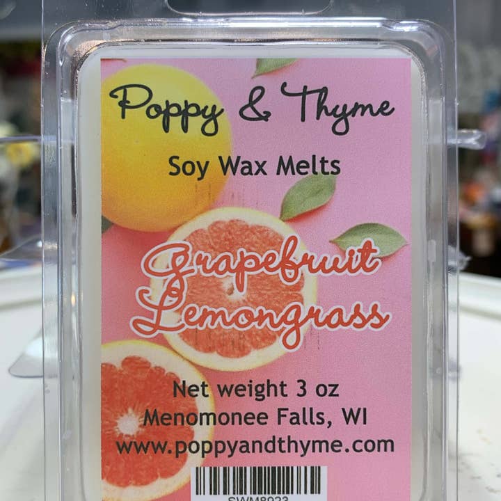 Cera di soia e citronella pompelmo per la vendita all'ingrosso da parte di Poppy & Thyme