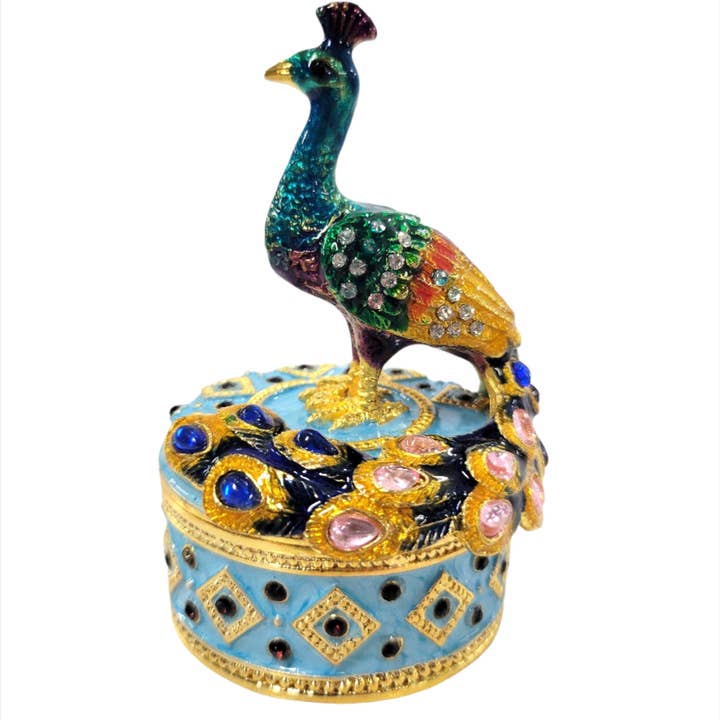 Astoria Gift Corporation - Wholesale Decorative Box - Peacock Trinket Box #89-734232