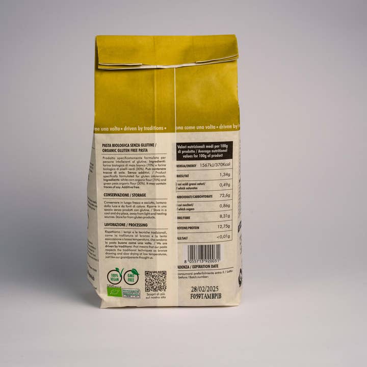 FOG – Großhandel Pasta – Fettuccine aus weißem Mais und Erbsen3