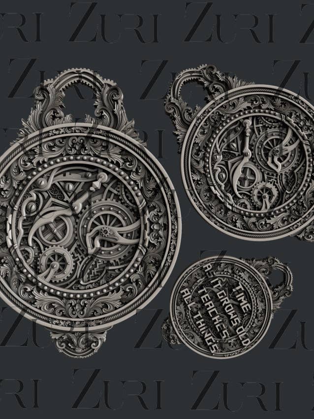 Set de 2 montres de poche Steampunk de Zuri Designs pour la vente par Ecstasy Crafts Distributing