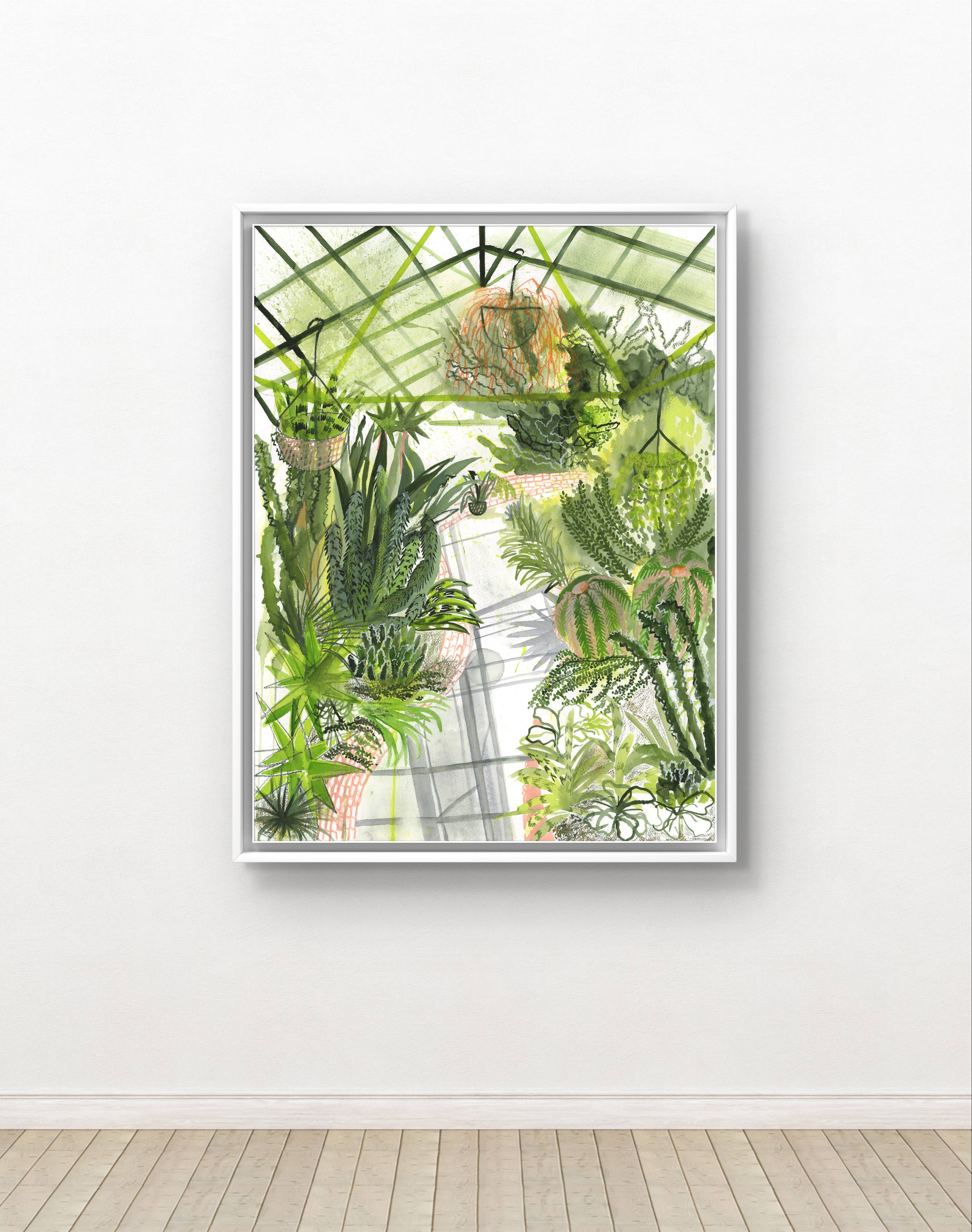 ApoorvaMittalDraws - Wholesale Art Print - Greenhouse Art Print that shows Botanical Beauty5