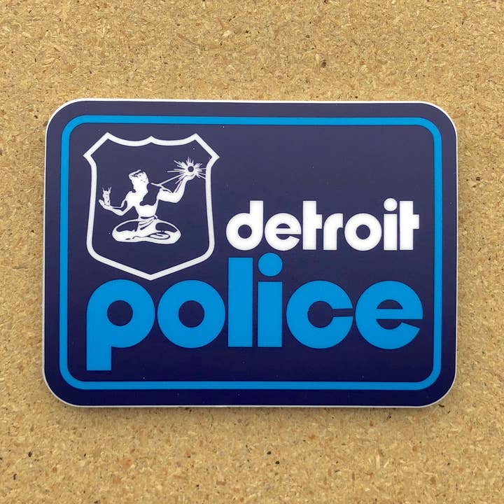 Logo classique de la police de Détroit - Autocollant pour la vente par Detroit GT