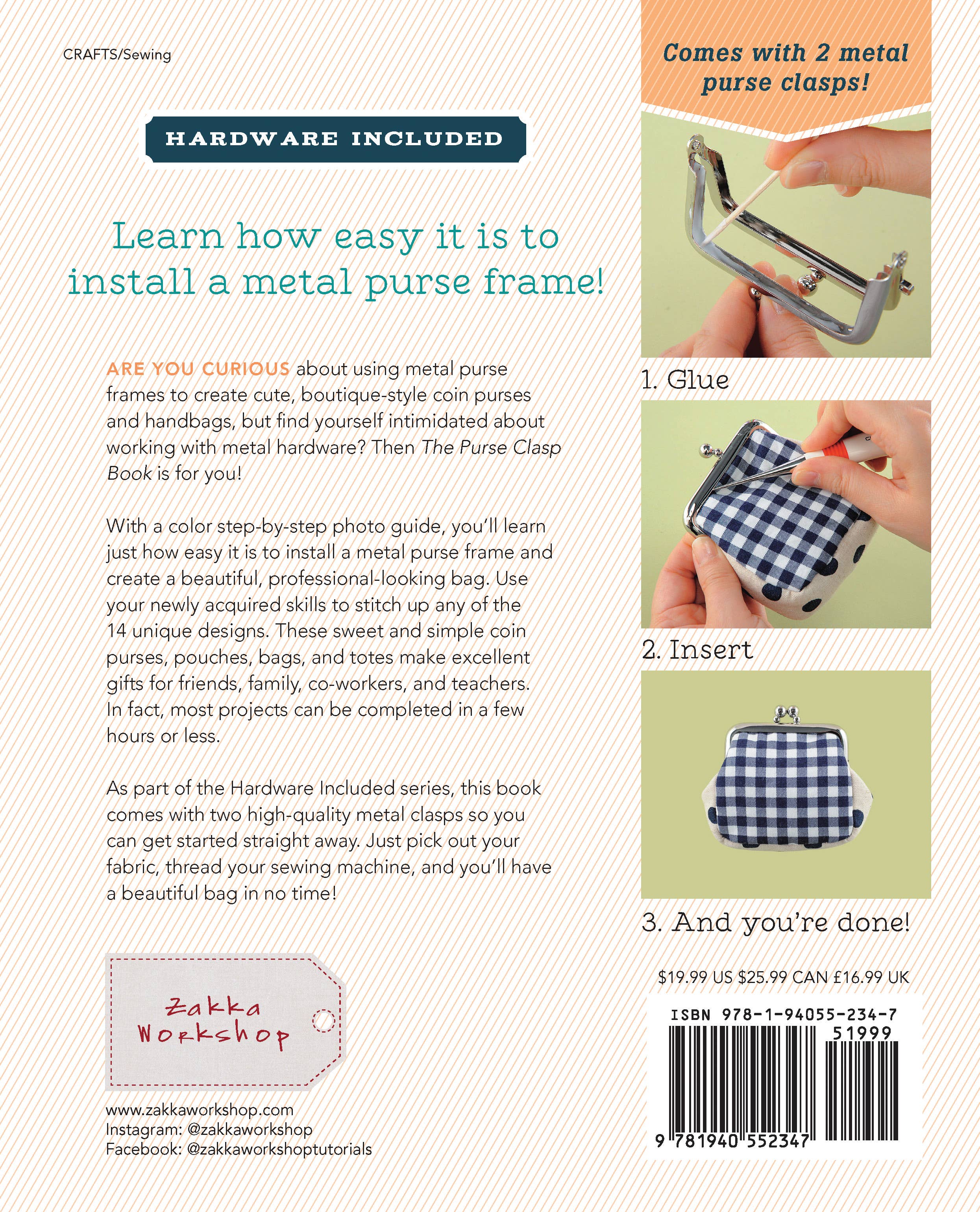 Zakka Workshop - Wholesale Craft Sewing Kit - The Purse Clasp Book7