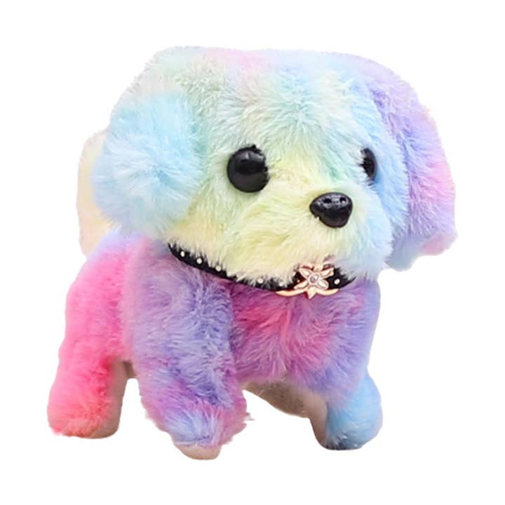 JSBlueRidge Toys - Wholesale Stuffed/Plush Toy - Kids & Baby - Rainbow Walking Plush Puppy Kids Toys In Bulk