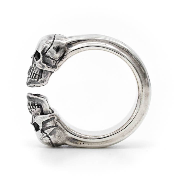 Black Feather Design – wholesale Band/stacked ring – Twin Flame2