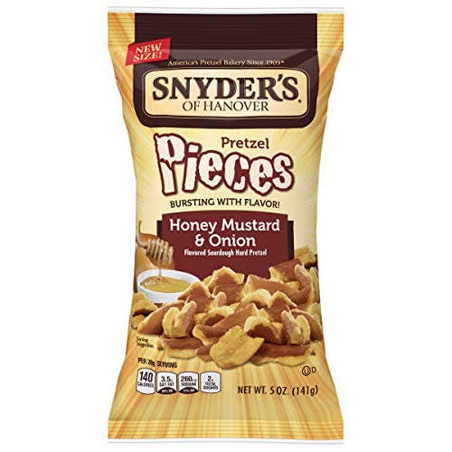 Shop The King - Wholesale Pretzels - Snyder's of Hanover Honey Must Onion 5 oz 8 Per Case0