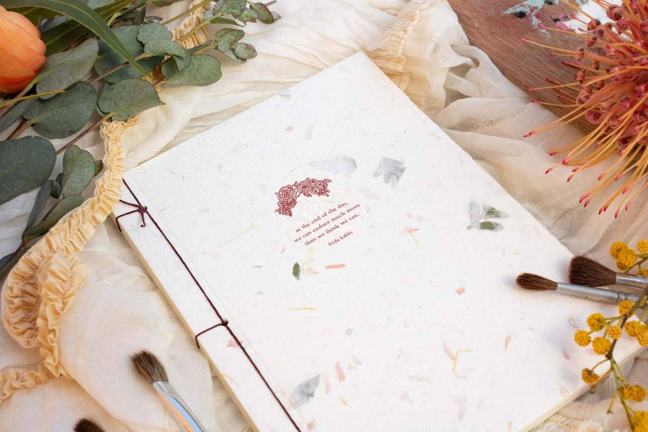 Oblation Papers & Press - Wholesale Journal/Diary - Frida Kahlo Handmade Paper Inspiration Journal2