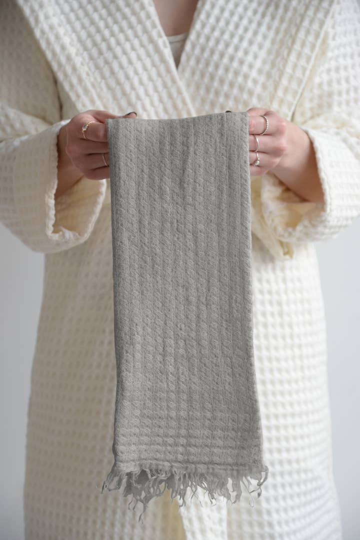 Linen Way Inc. - Vente Essuie-mains - Serviettes de toilette en lin Hampton - Disponibles en 10 couleurs3