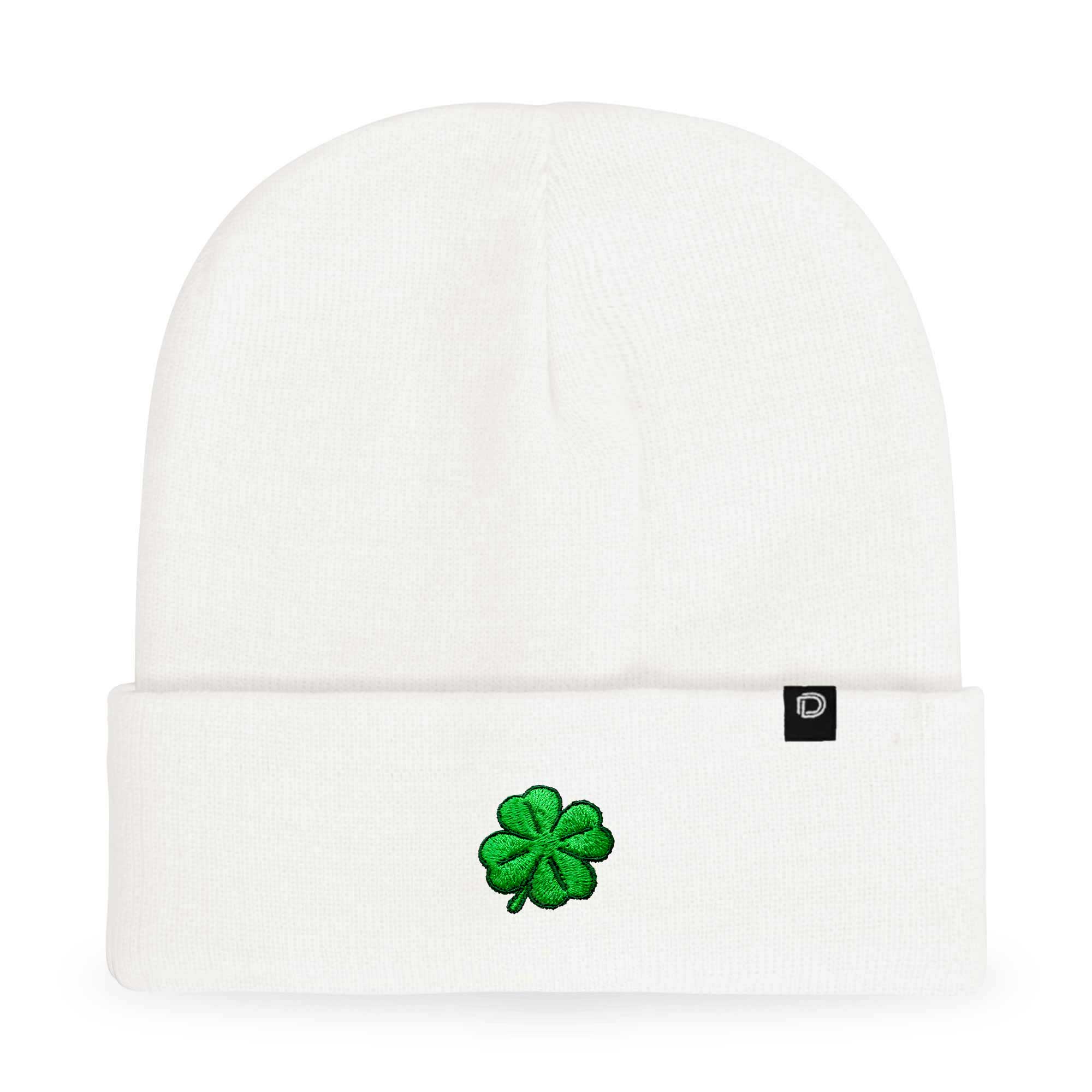 Dalix - Wholesale Beanie - Women's - Dalix Embroidered Clover Beanie Cap Cuffed Knit Hat Women74