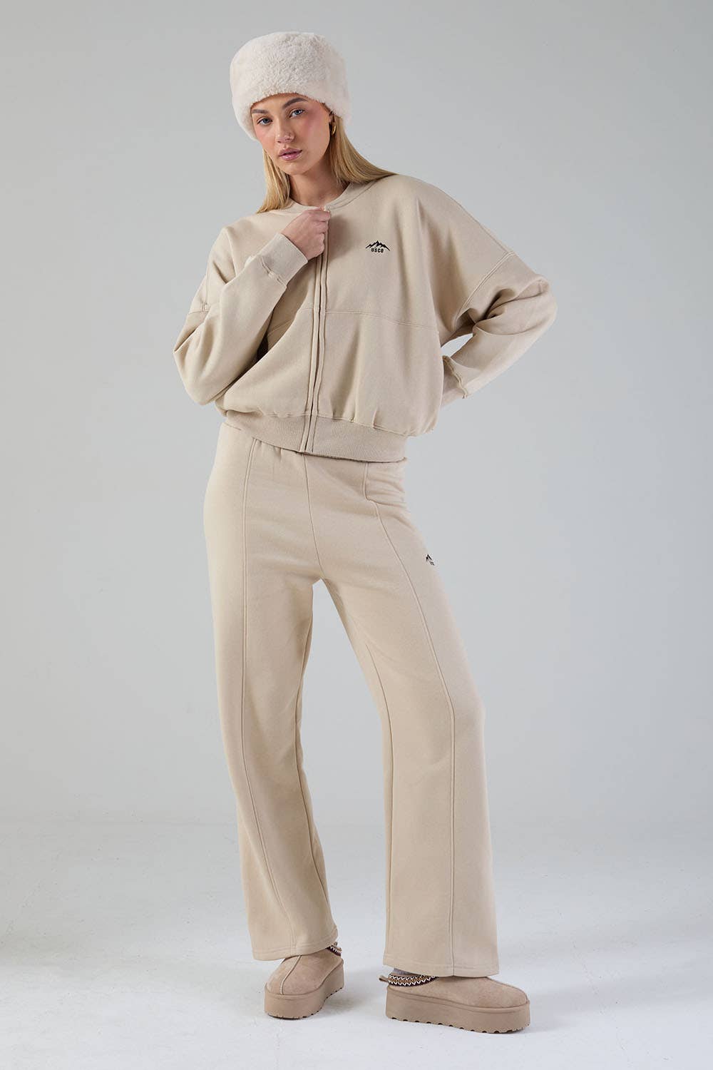 The Apex Tracksuit in Oatmeal for wholesale on Faire1