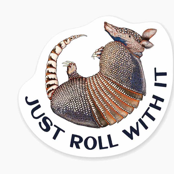 Minipegatina Armadillo para venta al por mayor de Nice Enough Stickers