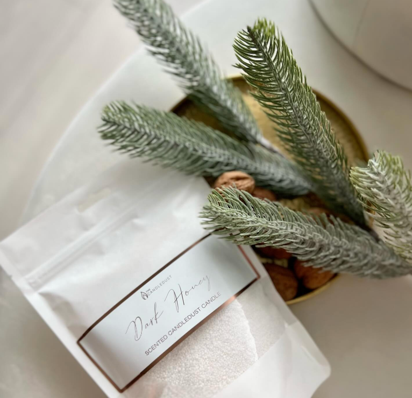 The Candledust – Großhandel Kerze im Glas / gefüllte Kerze – Nordic Lights Duftkerze Sand 330g + 5 Dochte3