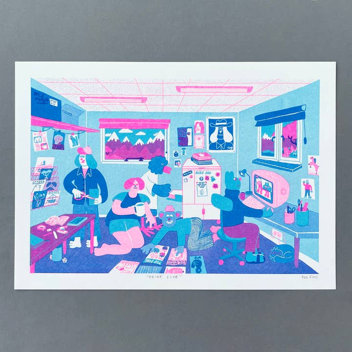 YUK FUN Print Club Riso Art Print for wholesale by YUK FUN