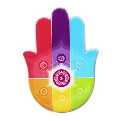 Green Tree - Wholesale Decorative Tabletop Object - Keramische Tegel Hand of Fatima 10,5x14,5cm