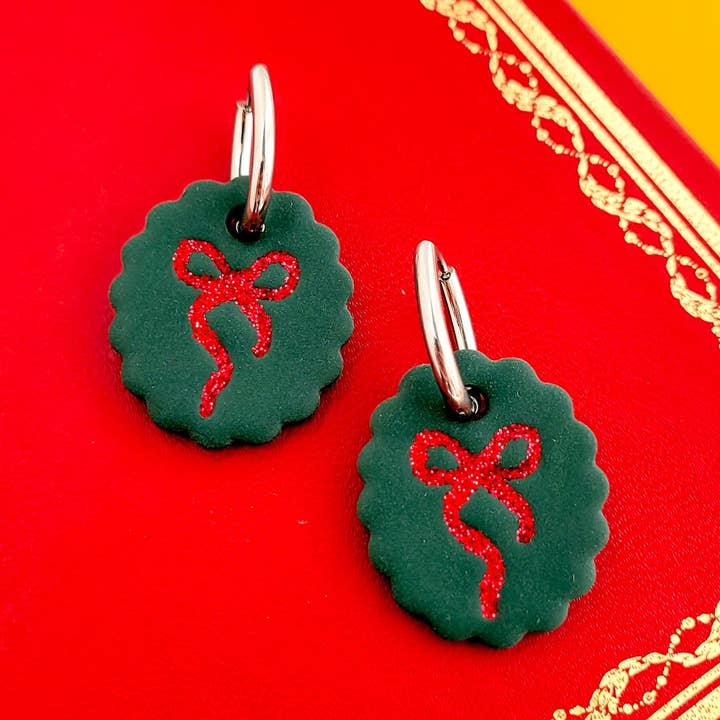 Midnight Narrative - Wholesale Huggie Earrings - Ribbon & Rhyme Hoops0